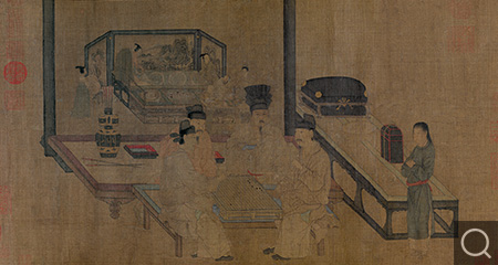 重屏會棋圖卷