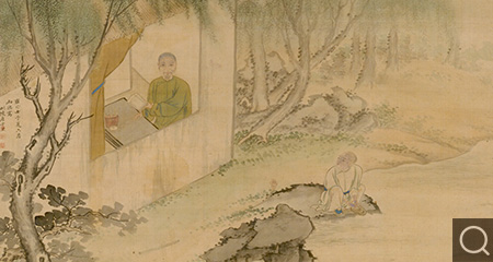 畫董邦達像軸